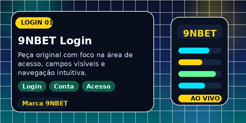Painel de acesso para 9NBET Login