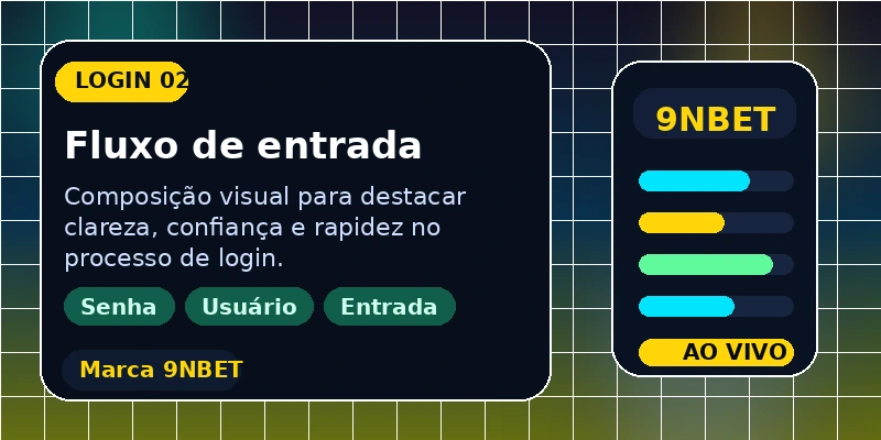 Fluxo intuitivo de 9NBET Login
