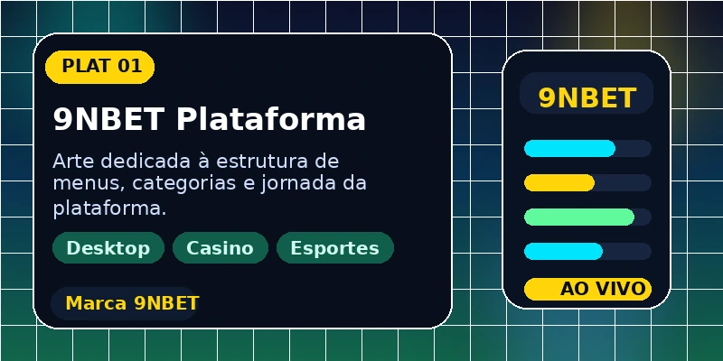 Estrutura visual da 9NBET Plataforma